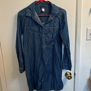 Basic Editions Blue Dress, Small, 65% cotton 35% rayon